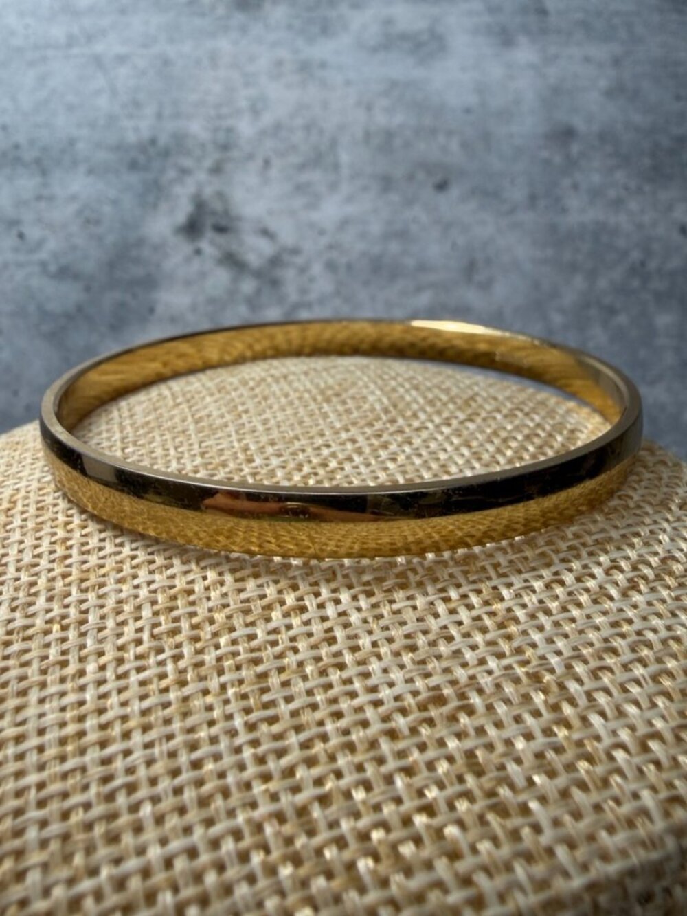 Vintage Vendome Gold Tone Bangle Bracelet Stackable